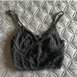 Windsor Black Textured Bralette